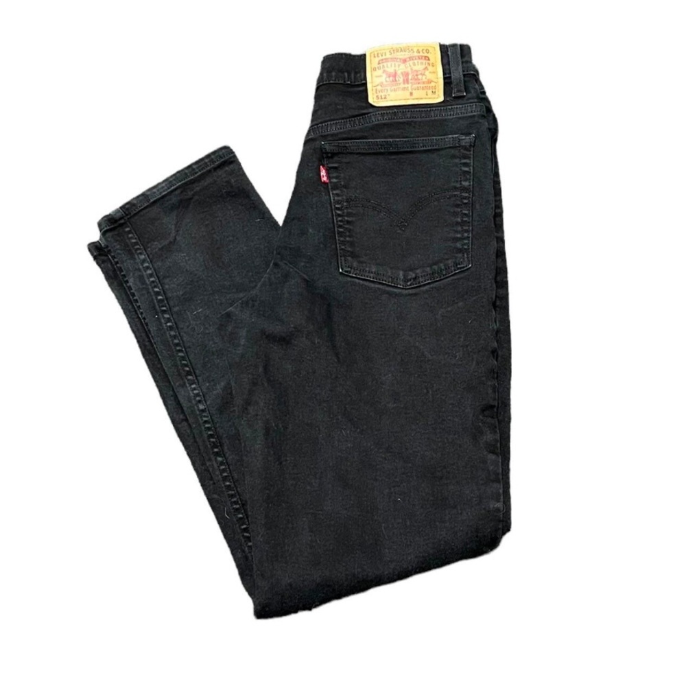 1990s LEVIS 512 Black Vintage Jeans size 10 Mis M Actual fit is 28” Waist
